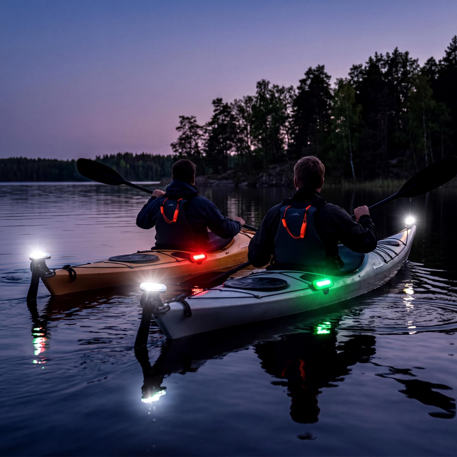 Treela light held in hand to show scale and portability for quick storage and multi-point placement