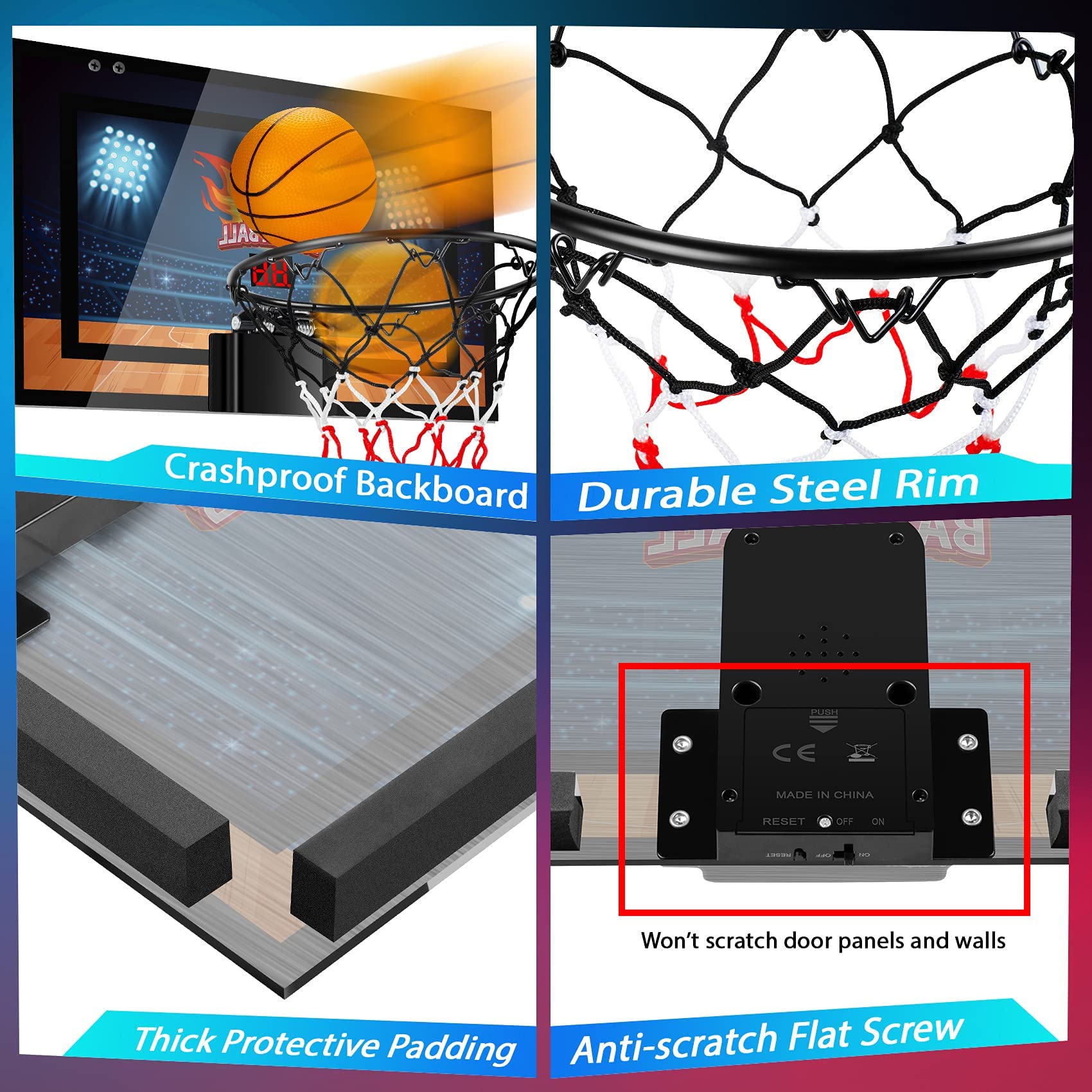 TREYWELL foam padding on door frame protecting surfaces and reducing noise