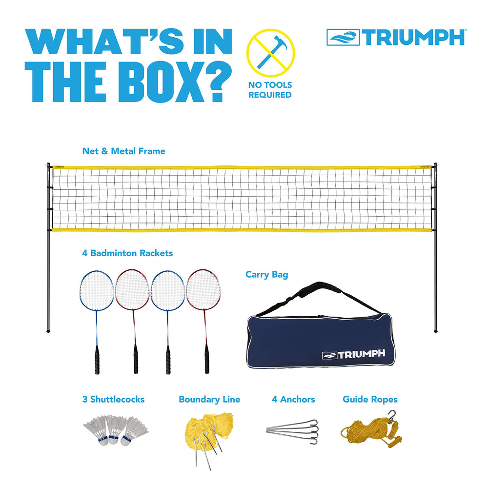 Triumph Sports family playing outdoors showing portable fun and social activity