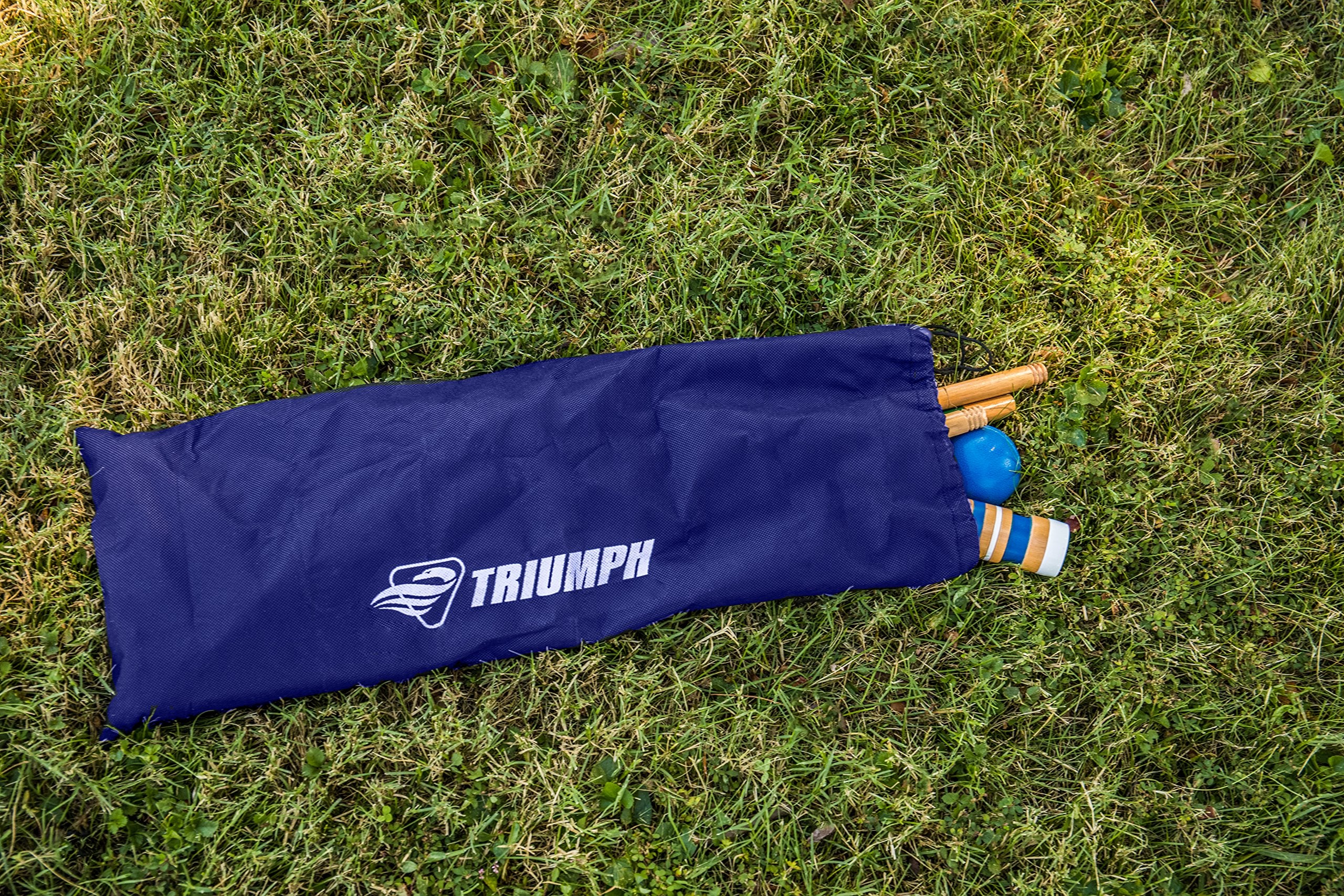 Triumph Sports mallets next to a ruler for size comparison and easy assessment of reach