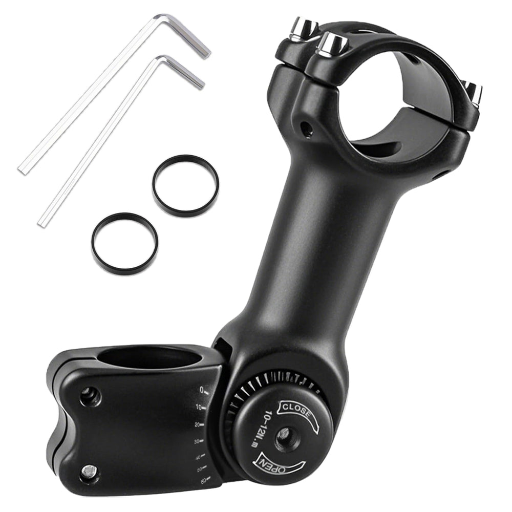 TRIWONDER front view stem clamp showing secure four-bolt lock and reliable grip