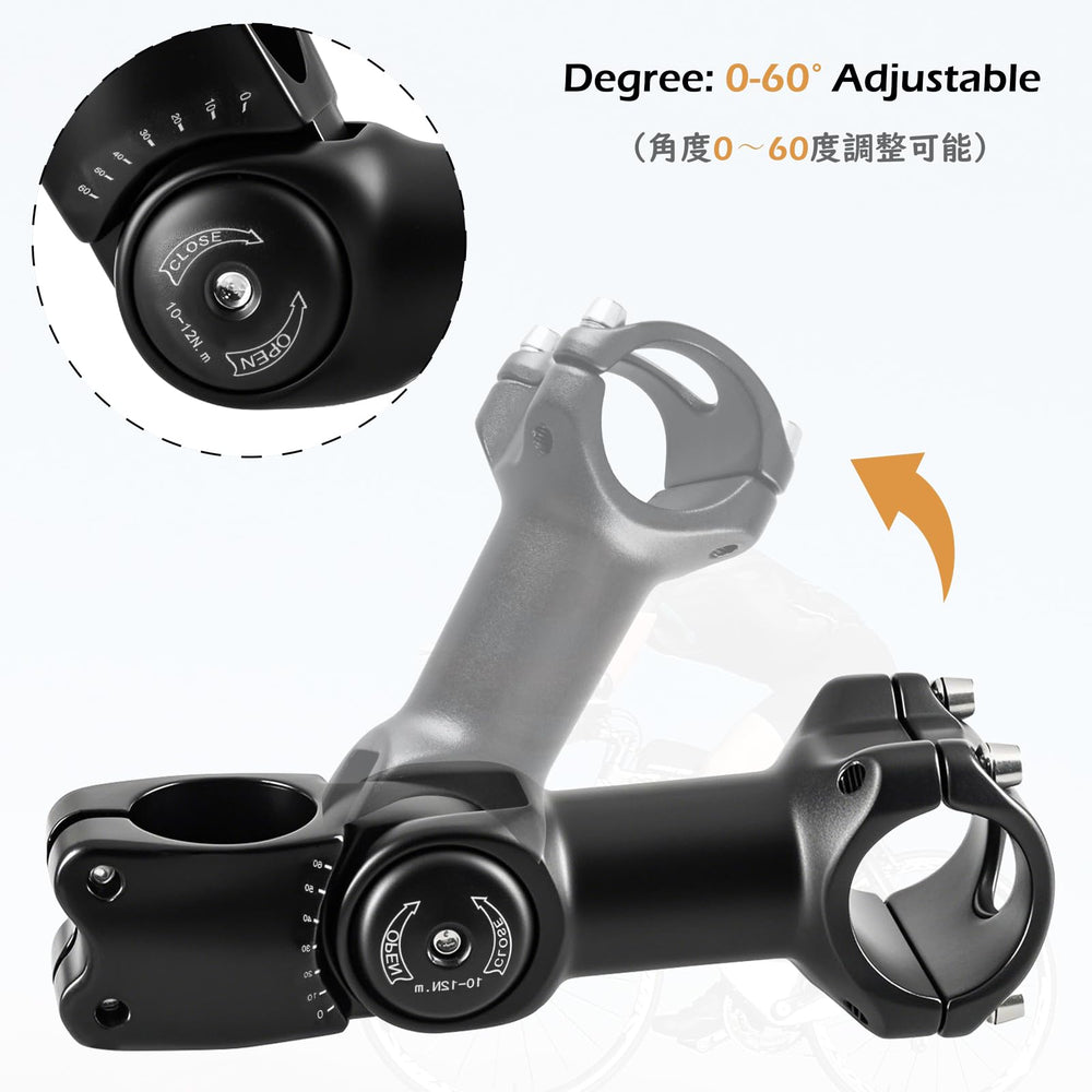 TRIWONDER 90mm stem side profile displaying compact reach for responsive steering