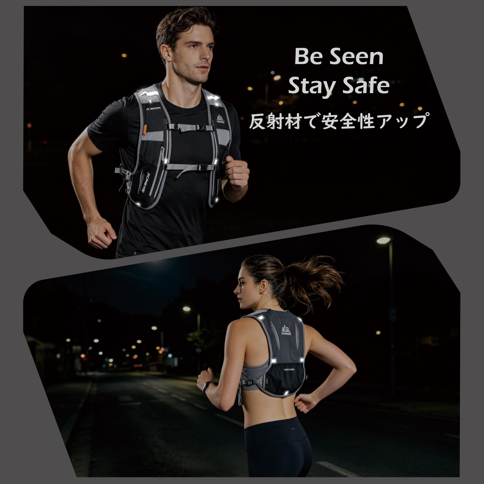 TRIWONDER soft flask and hydration tube detail for easy drinking on the move