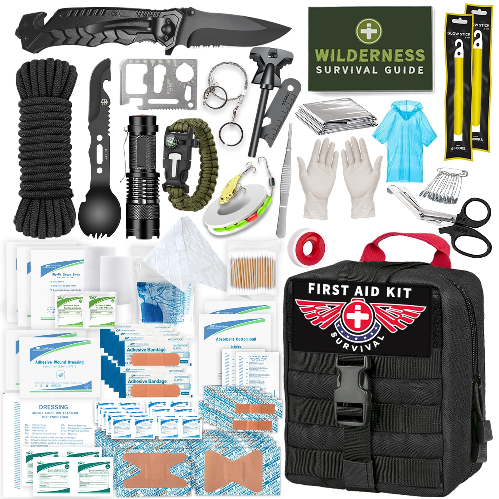 TRSCIND front view of packed pouch showing compact organization and quick carry benefit
