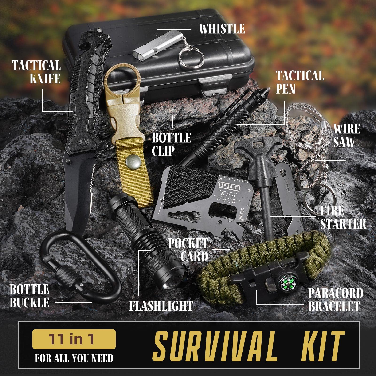 TRSCIND kit on campsite table demonstrating preparedness and convenience