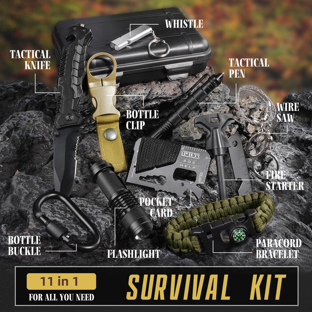 TRSCIND kit on campsite table demonstrating preparedness and convenience