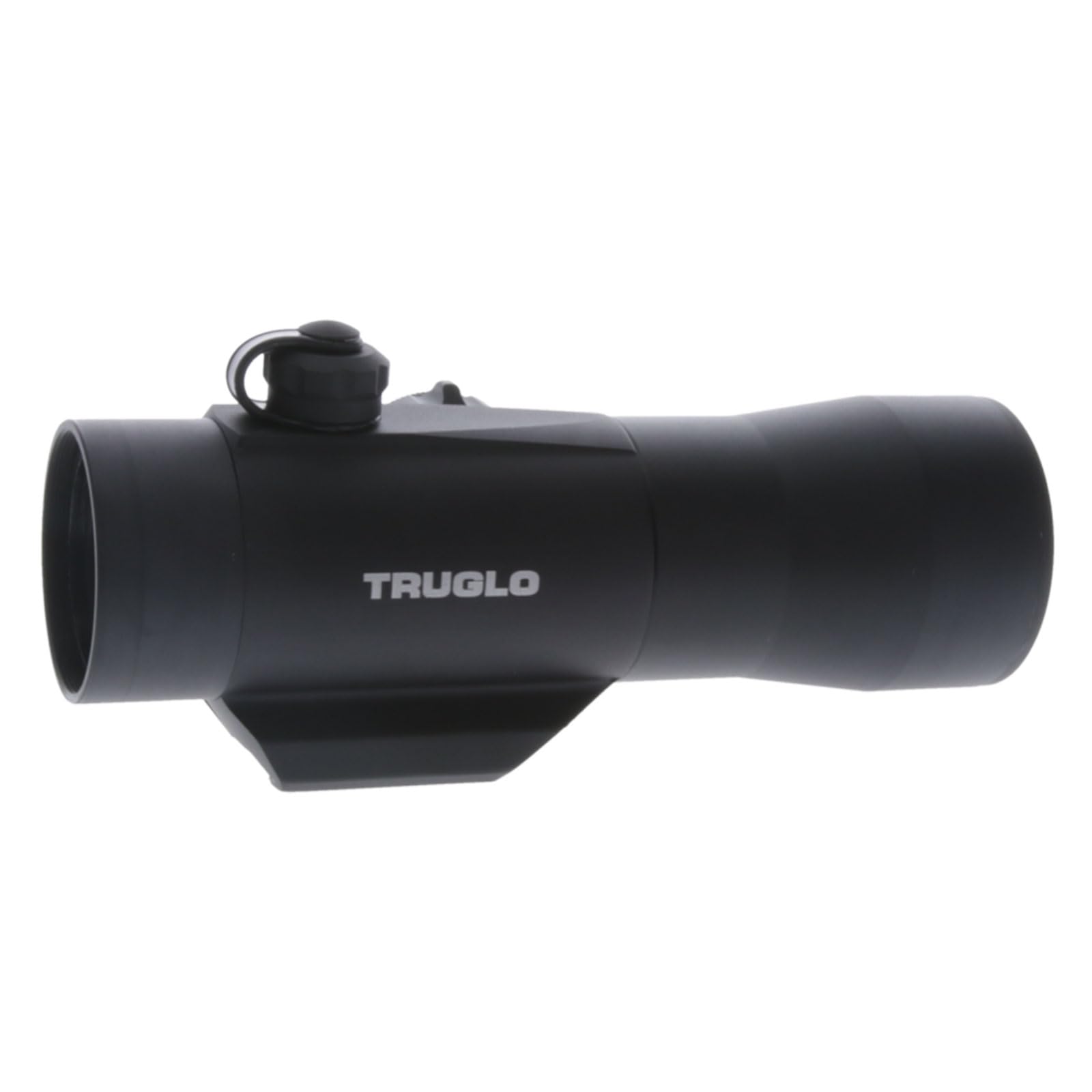 TRUGLO mounted on a hunting rifle in use demonstrating low-profile sight picture and stability