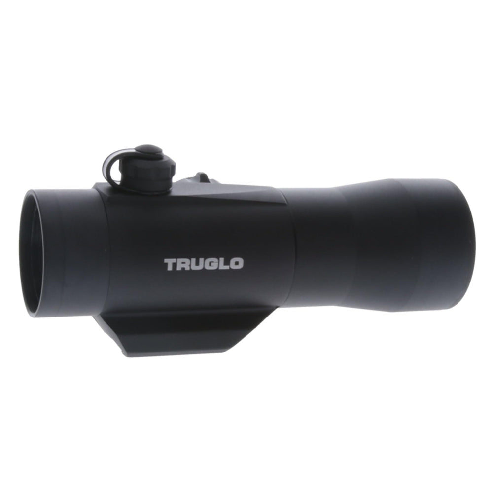 TRUGLO mounted on a hunting rifle in use demonstrating low-profile sight picture and stability