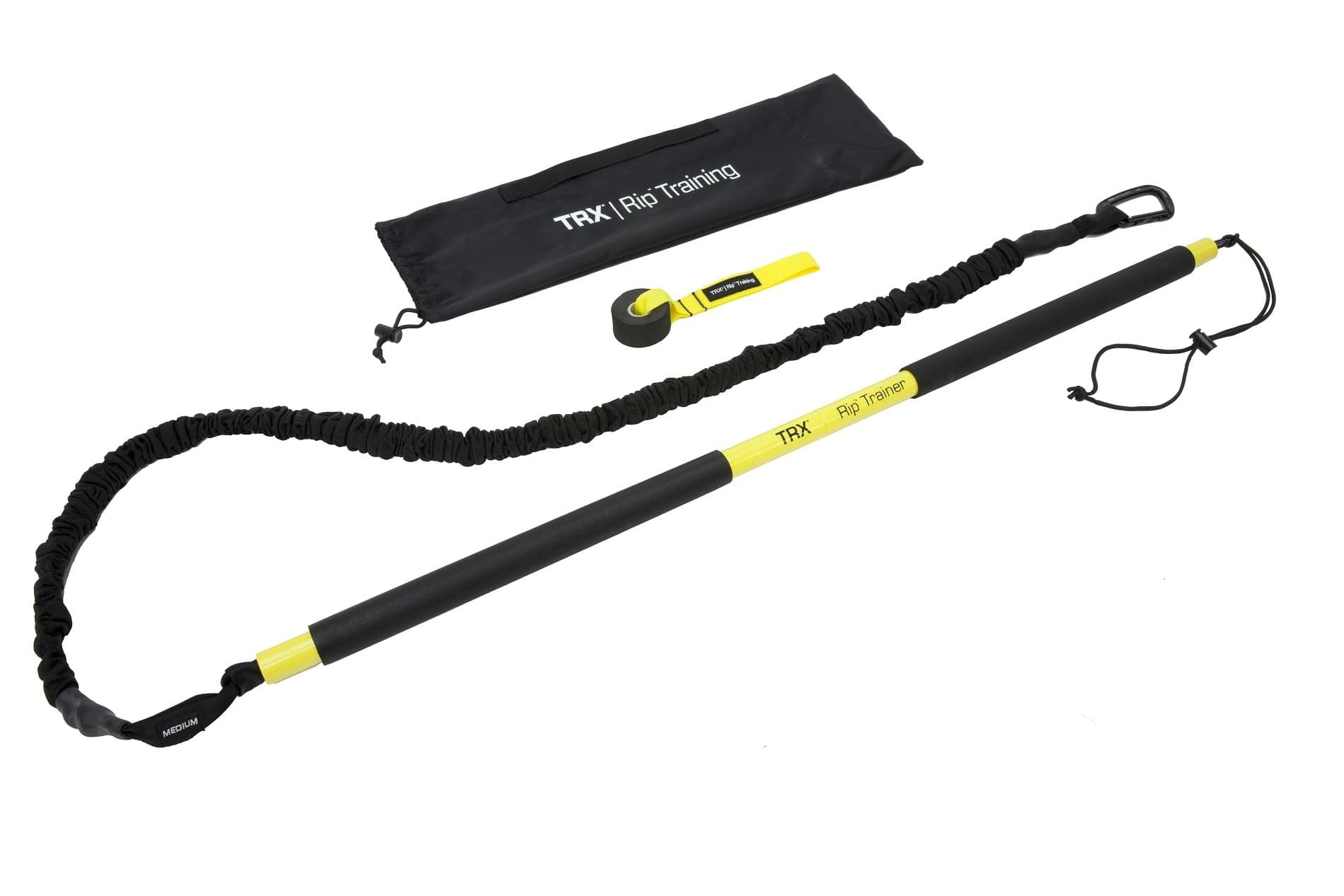 TRX RIP Trainer door anchor attachment with band connected for quick indoor setup benefits
