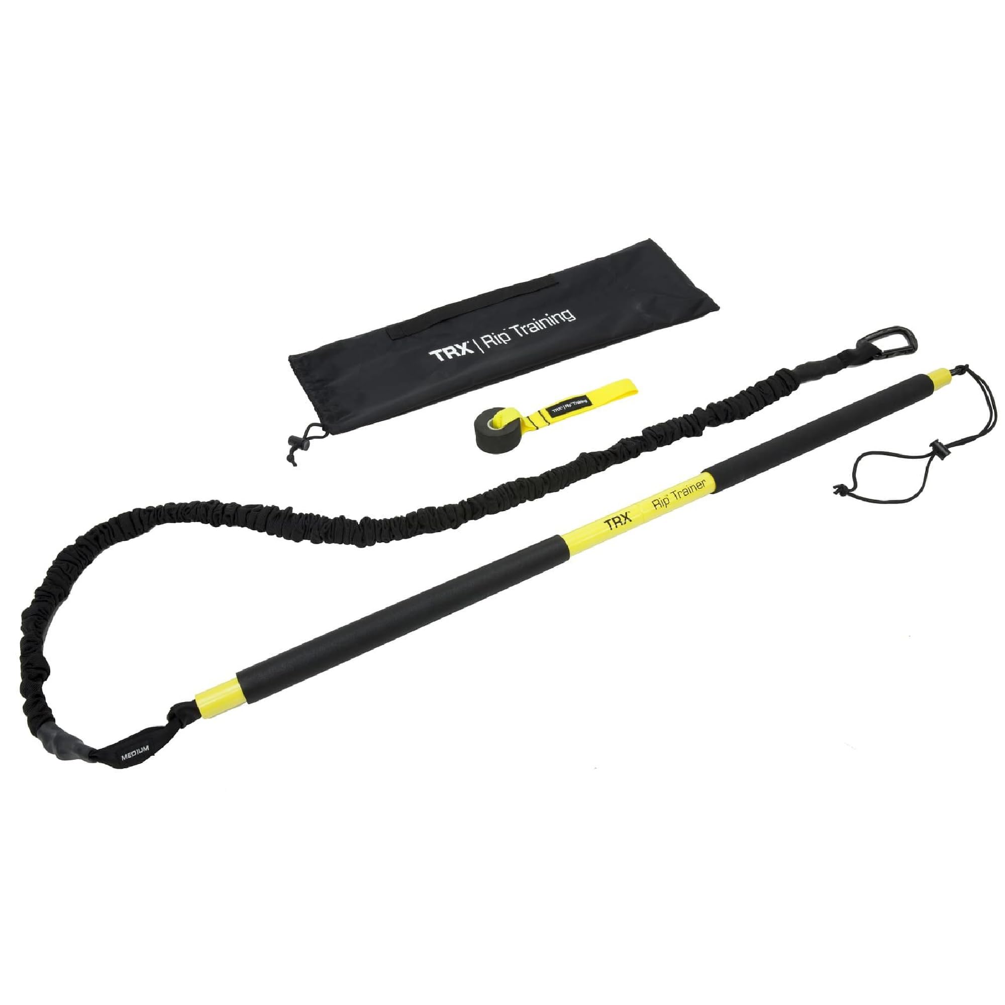 TRX RIP Trainer front view showing equipment and complete kit benefits portability