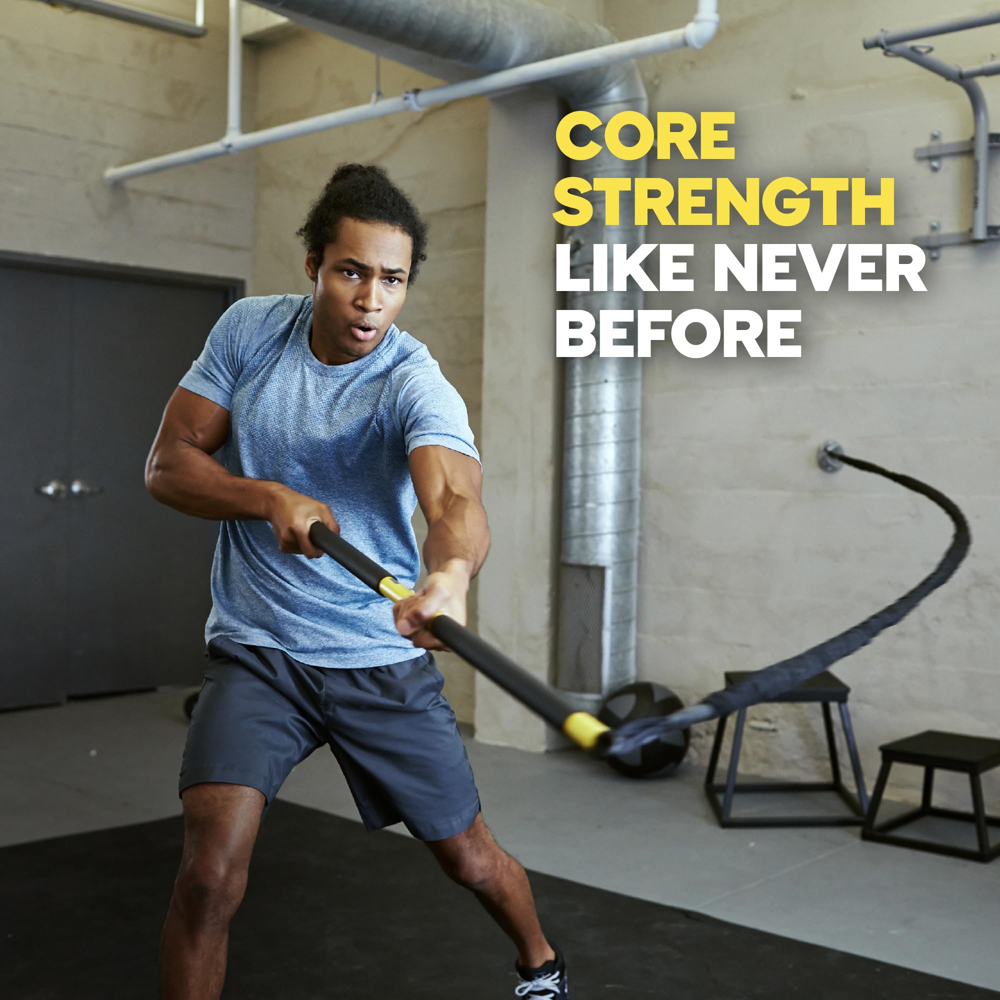 TRX RIP Trainer medium resistance band detail showing elastic bungee for constant tension