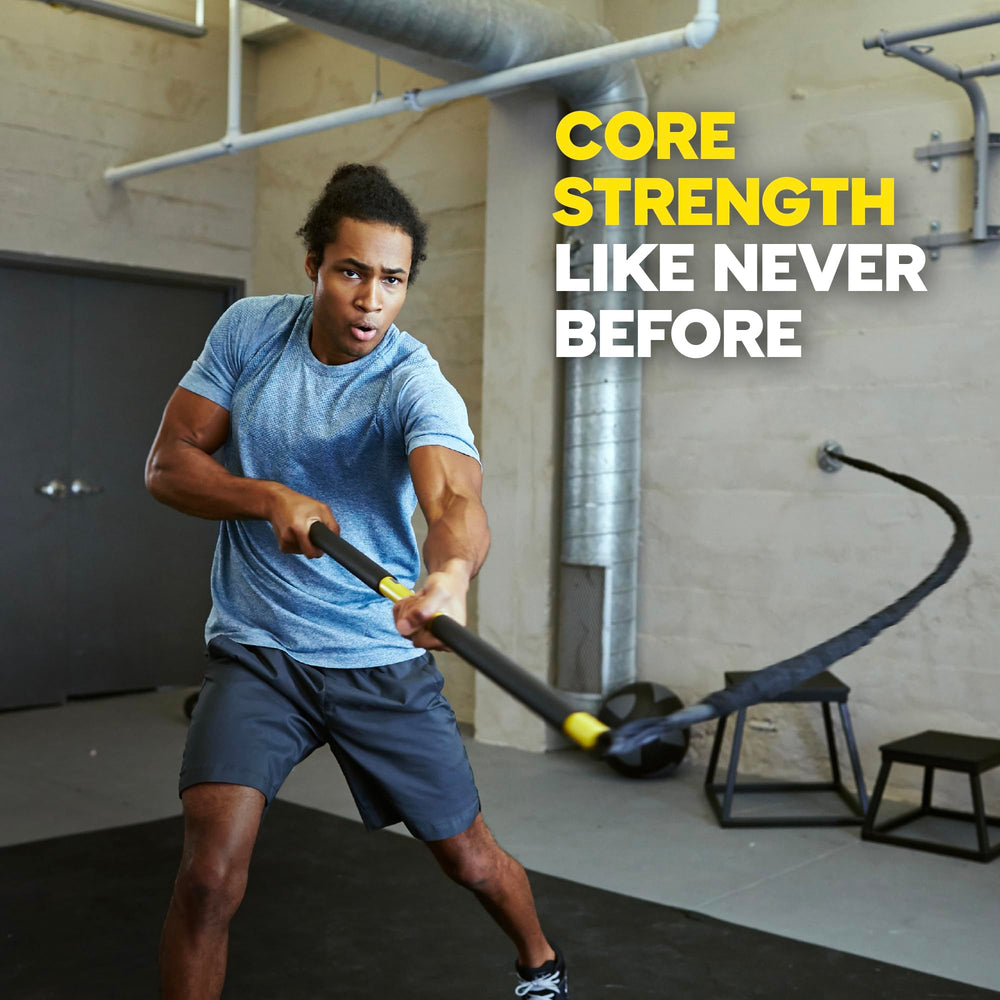 TRX RIP Trainer medium resistance band detail showing elastic bungee for constant tension