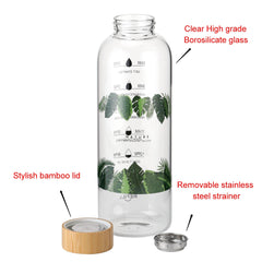 Ttifangix time markers on bottle showing hourly guide to boost hydration