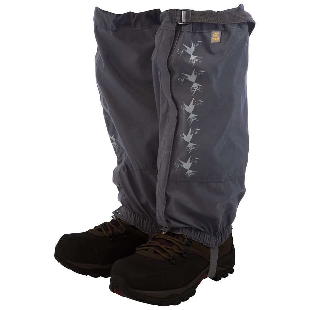 Tubbs gaiter close-up of fabric texture highlighting water resistance