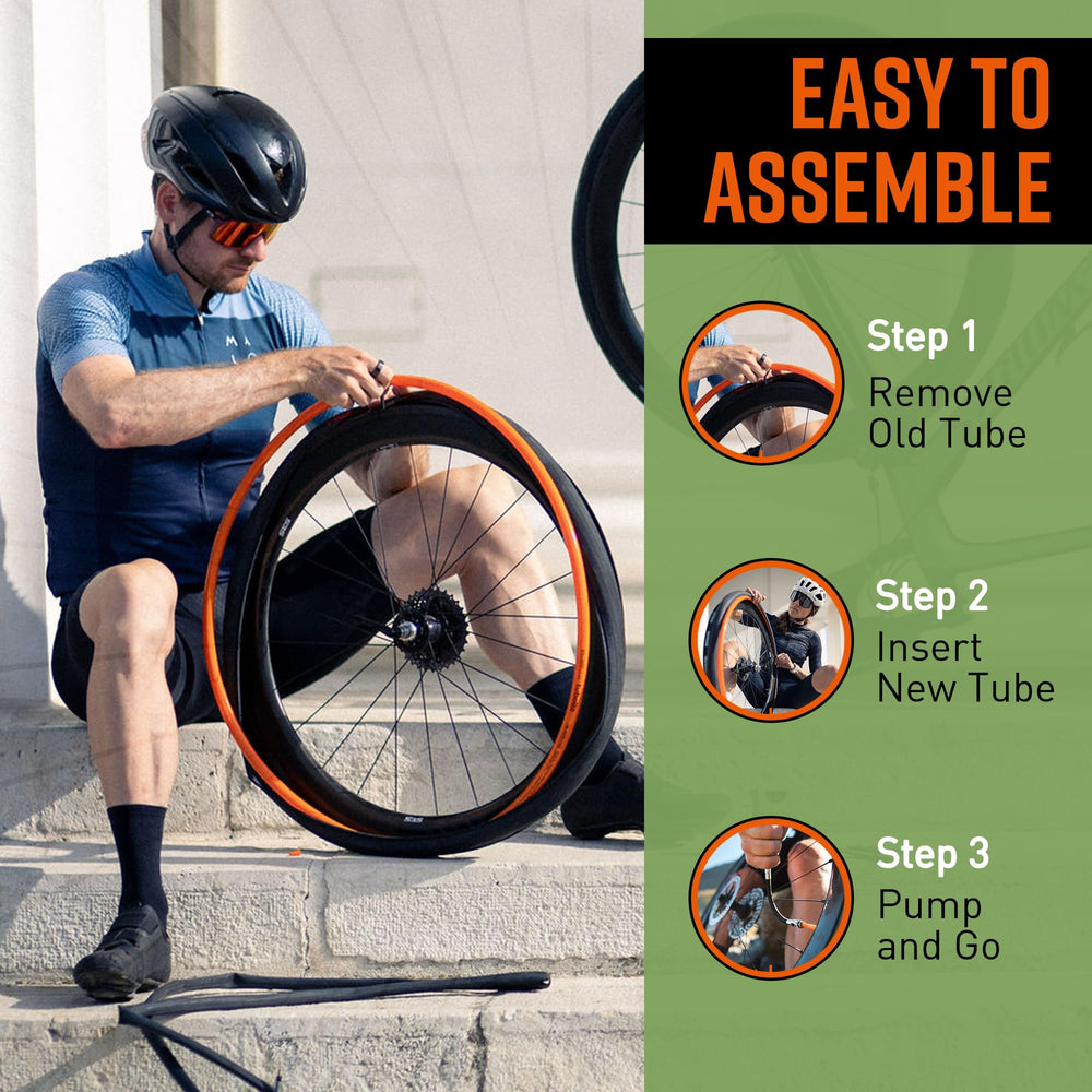Tubolito tube installed on gravel bike demonstrating durability