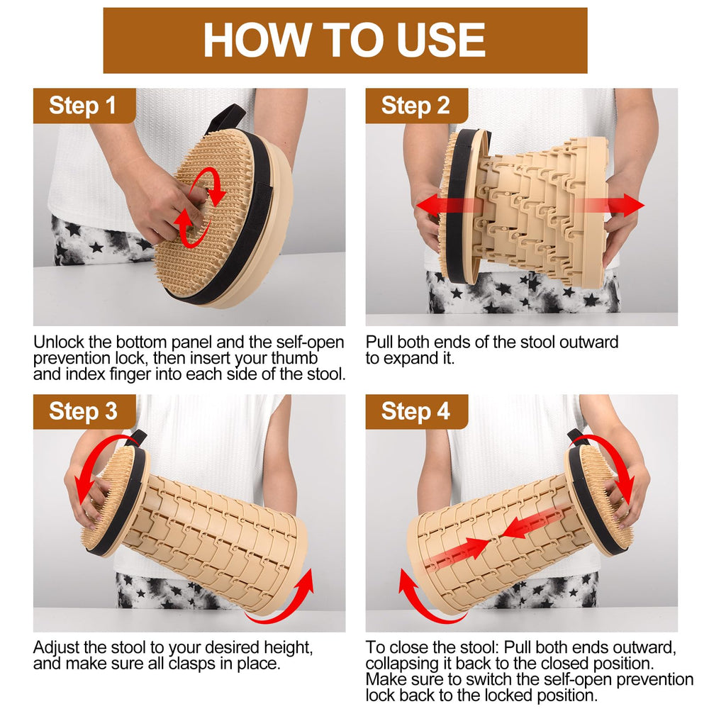 TUIKEN non‑slip base detail showing rubber feet that improve stability on surfaces