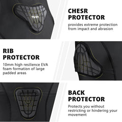 TUOYR back panel detail highlighting breathable fabric and ventilation benefit