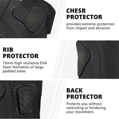 TUOYR back view highlighting spine pad for added back protection