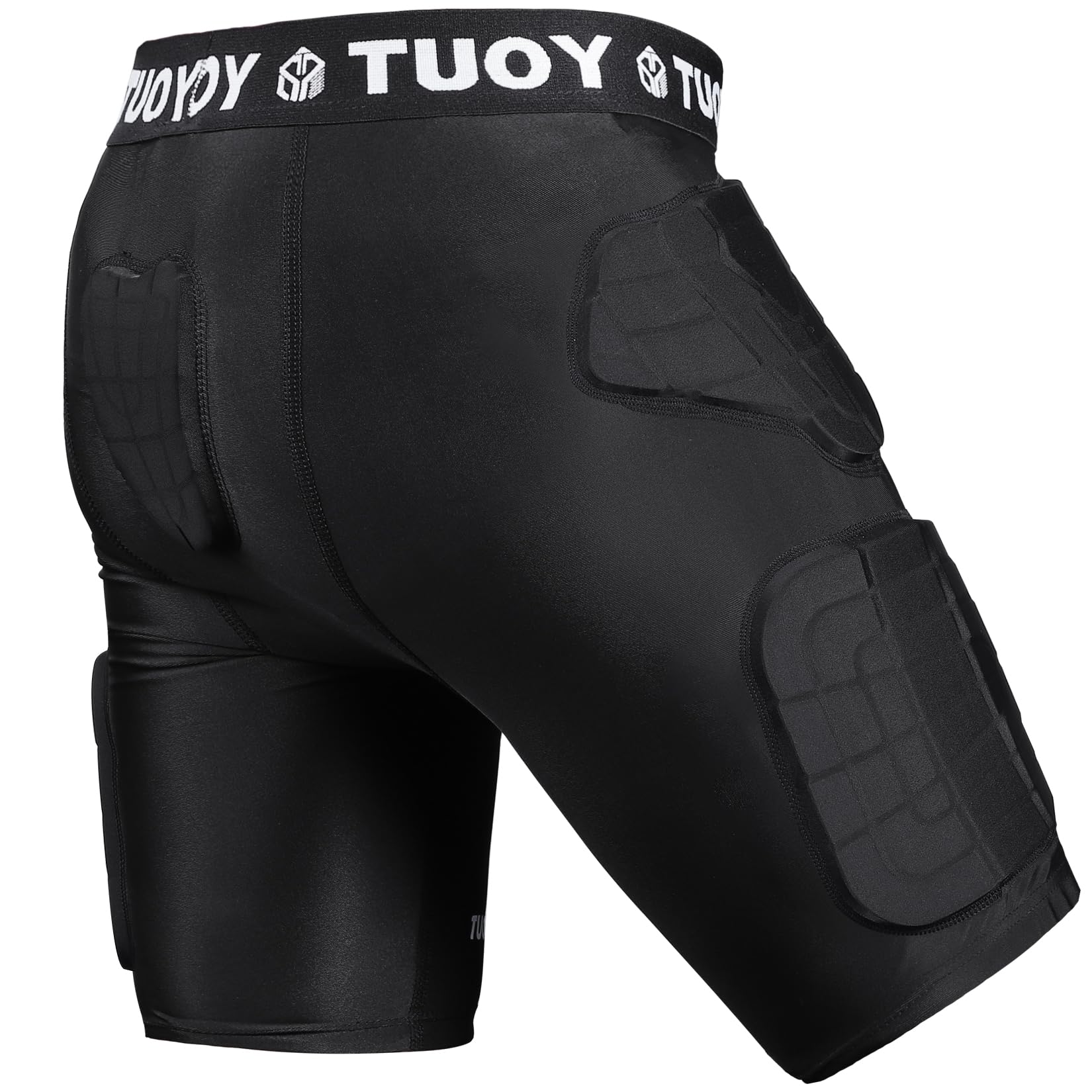 TUOYR front view padded girdle showing protective coverage and comfortable fit