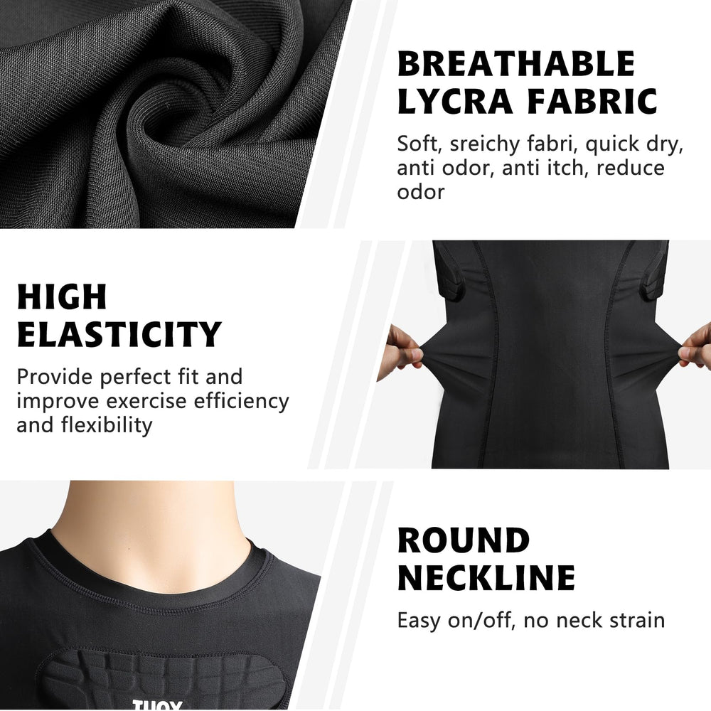 TUOYR lifestyle goalkeeper wearing vest offering confidence and collision protection
