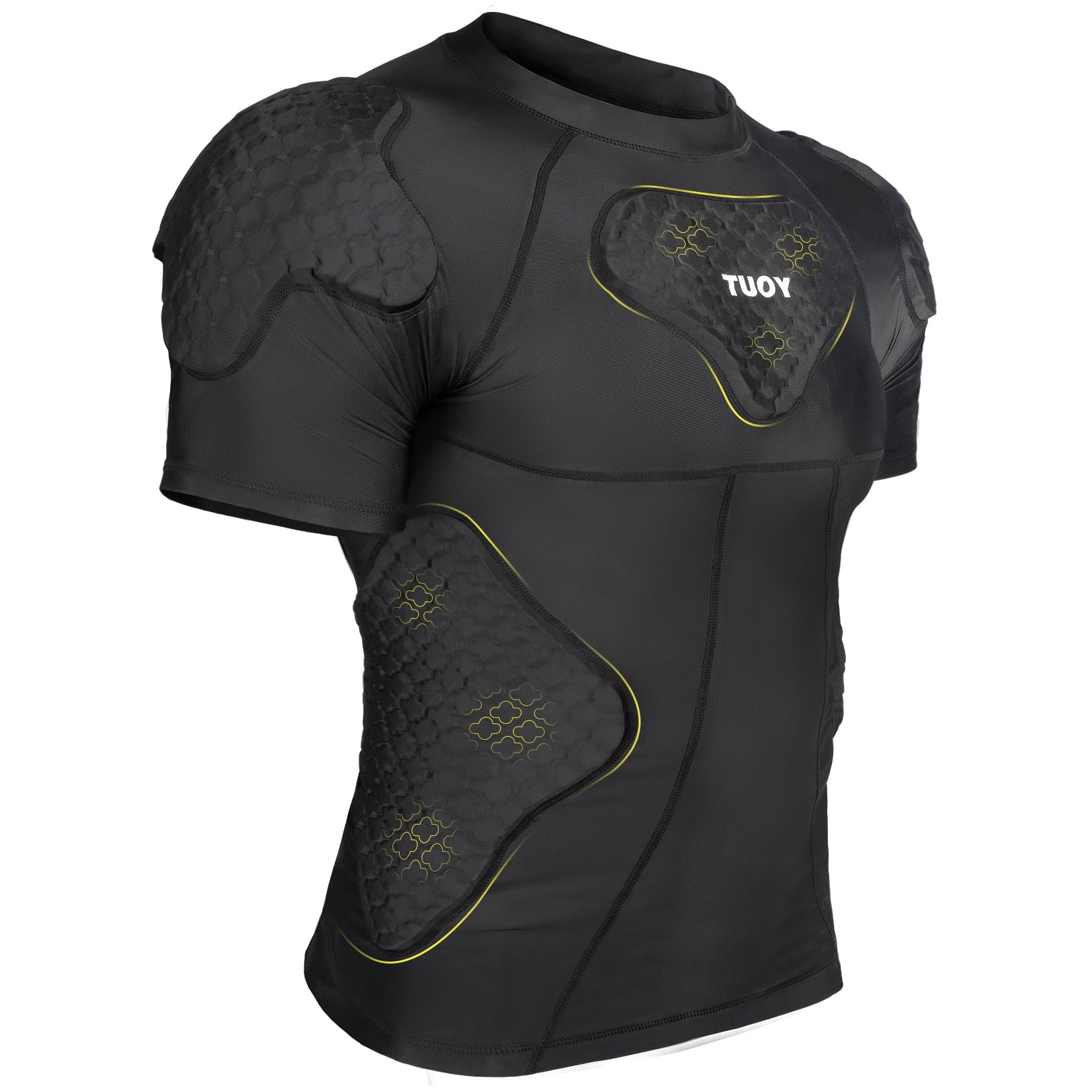 TUOYR side profile demonstrating compression fit that supports muscle movement