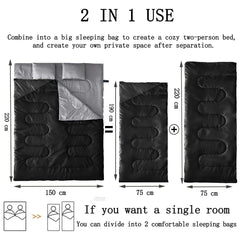 tuphen open sleeping bag interior spread displaying soft microfiber lining comfort