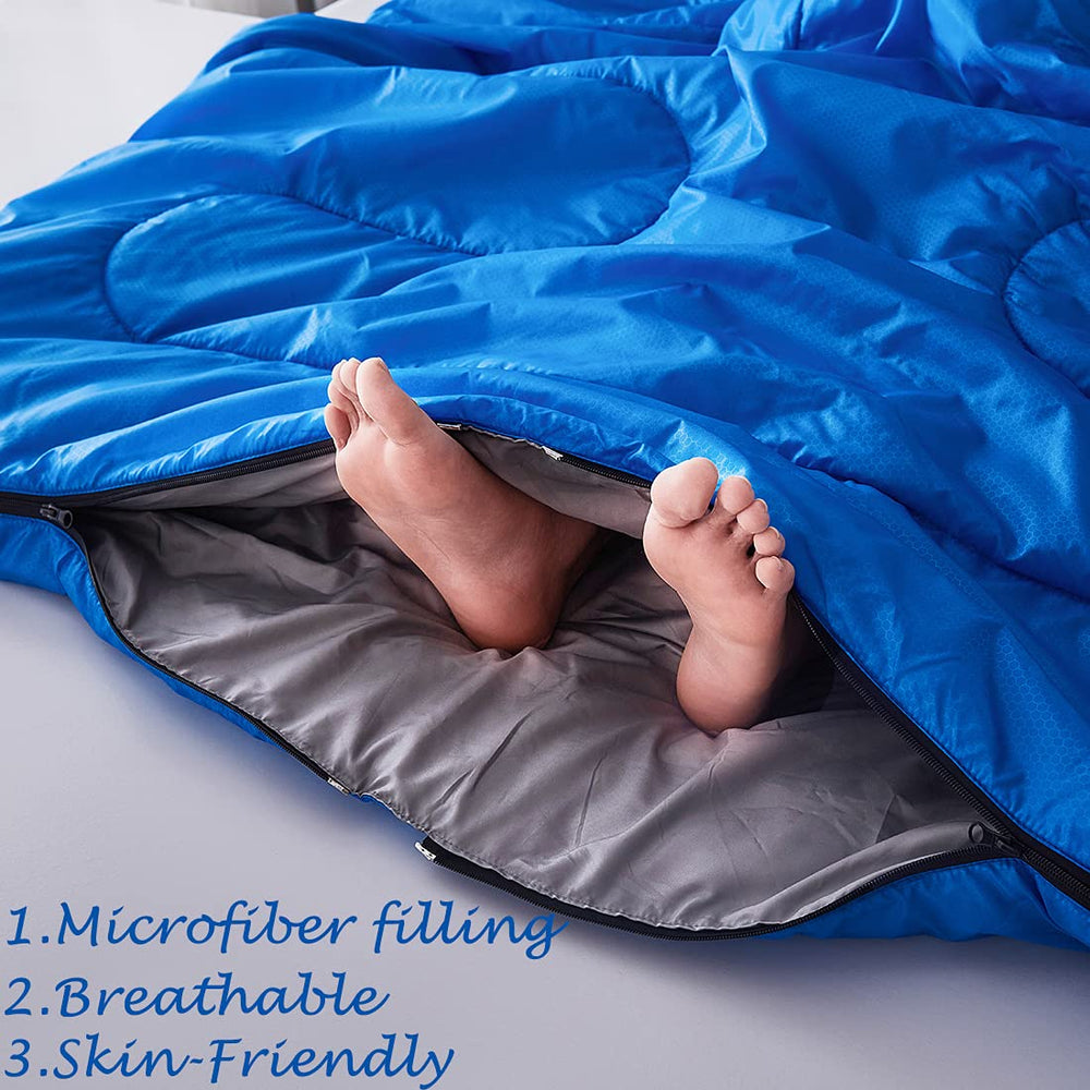 tuphen bag separated into two single sleeping bags offering flexible use