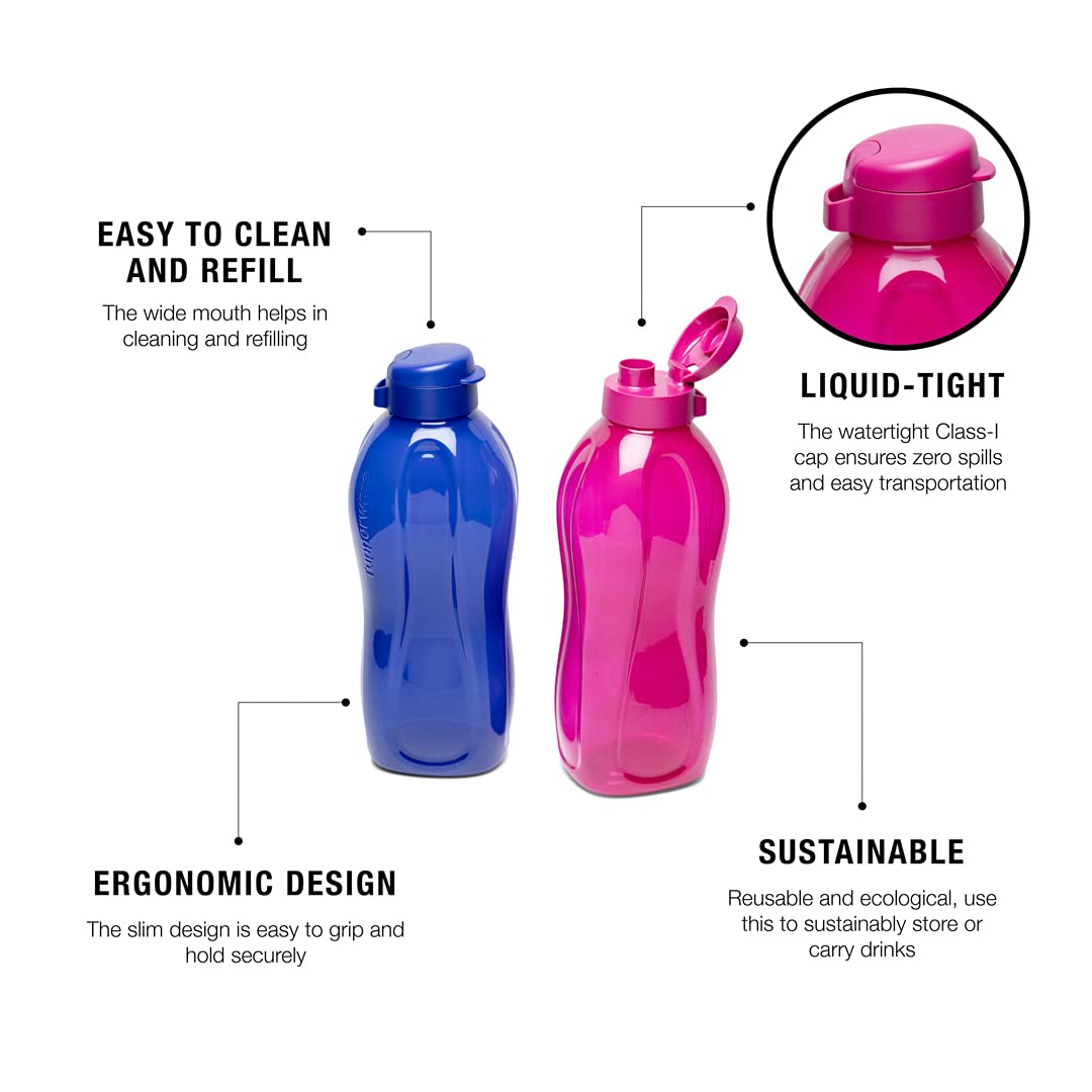 Tupperware Aquasafe bottles on picnic blanket showing portability benefit