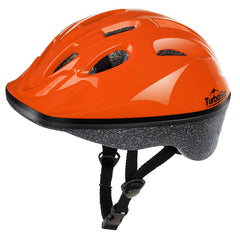 TurboSke front view glossy orange helmet increasing visibility