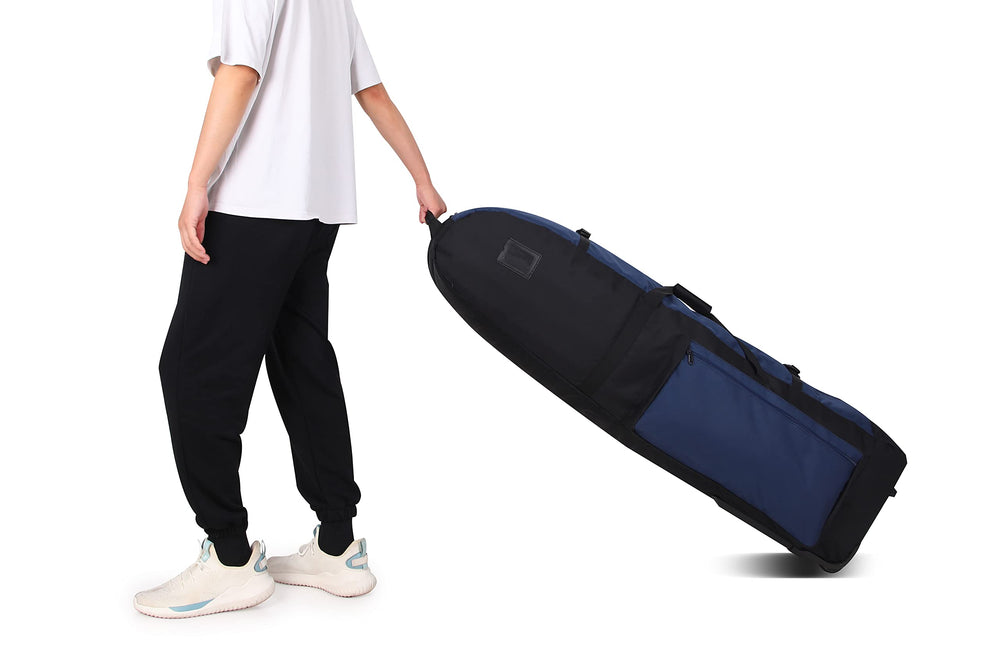 TurnWay bag on cart by golf course illustrating easy transport and readiness