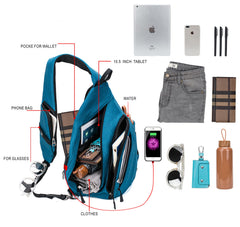 TurnWay padded back panel close-up providing breathability and comfort on hikes