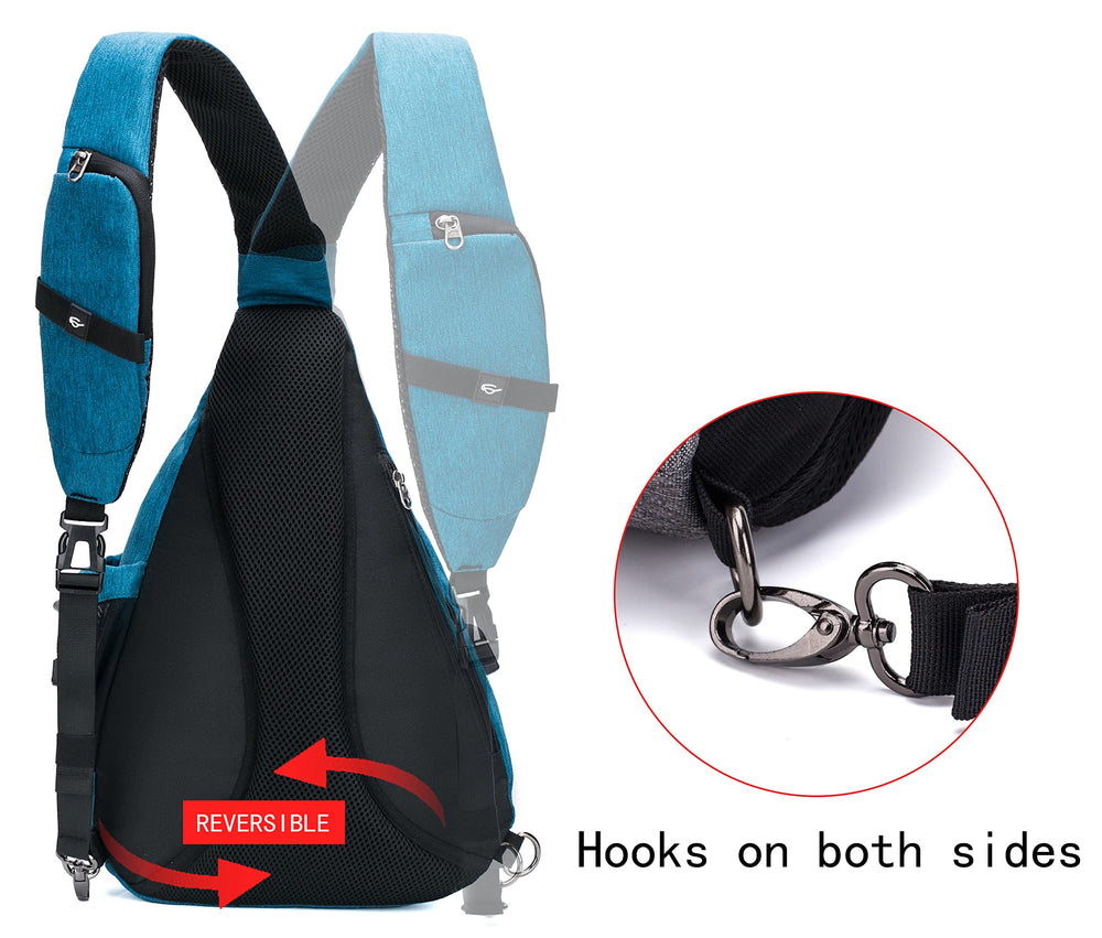 TurnWay interior compartments displaying pockets for phone, wallet, and sunglasses