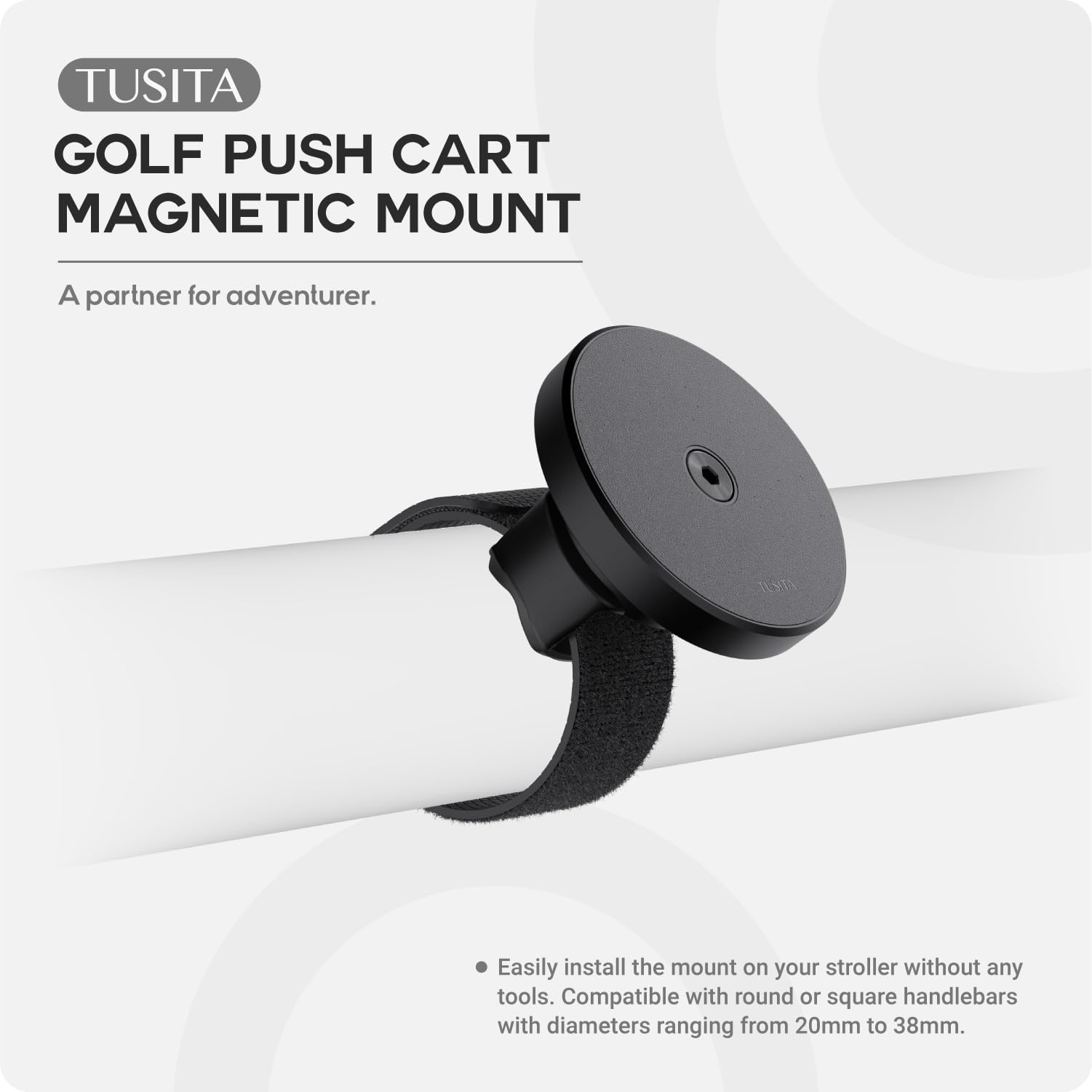 TUSITA close-up of magnetic face demonstrating strong grip and durability