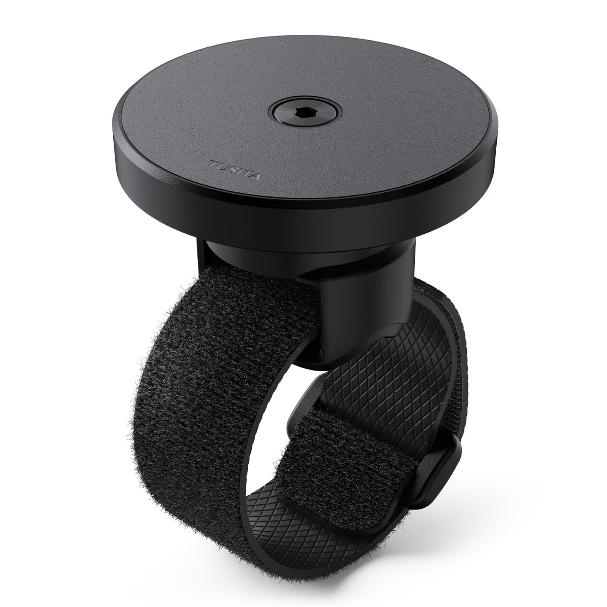 TUSITA front-mounted on push cart showing compact hold and quick access