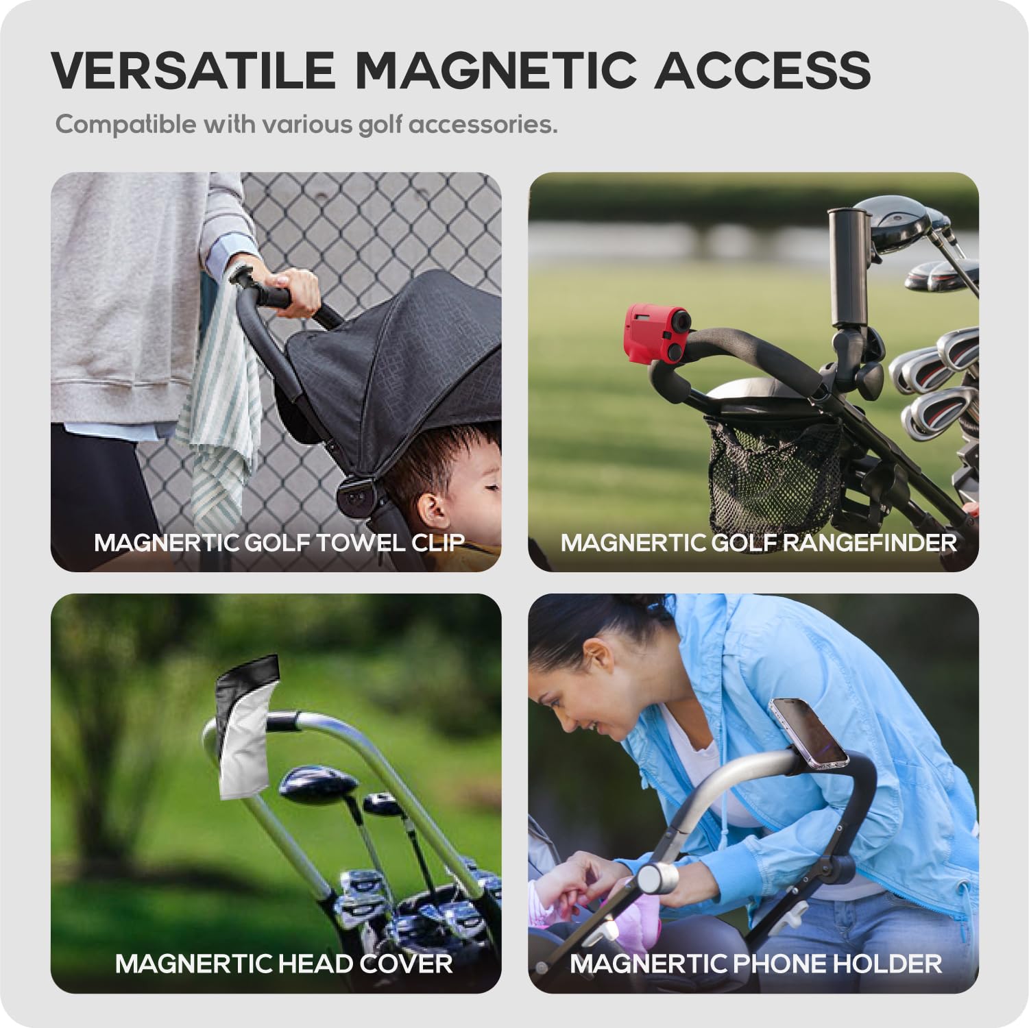 TUSITA in use on course keeping accessories reachable and organized