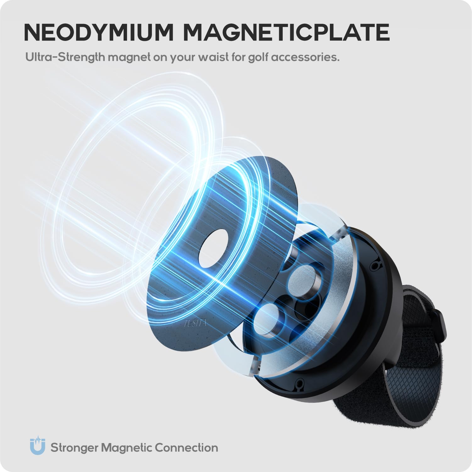 TUSITA with a magnetic rangefinder attached for fast distance checks