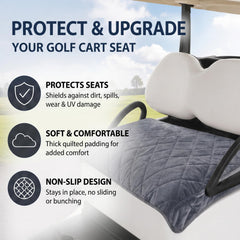 TUYUU installed on an EZGO cart demonstrating secure fit benefit