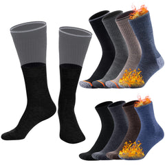Twistover front packaging showing full 4-set wool sock kit and durable packaging benefits