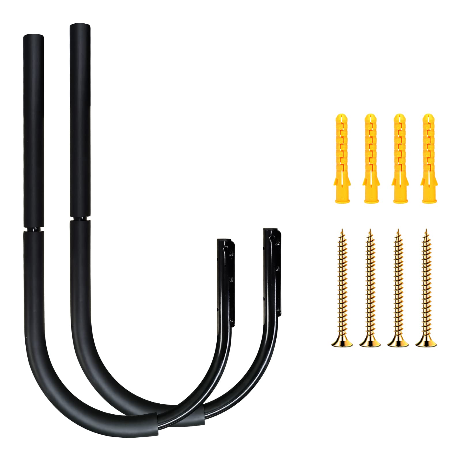 TWO STONES front-mounted rack showing sleek black finish and secure hold