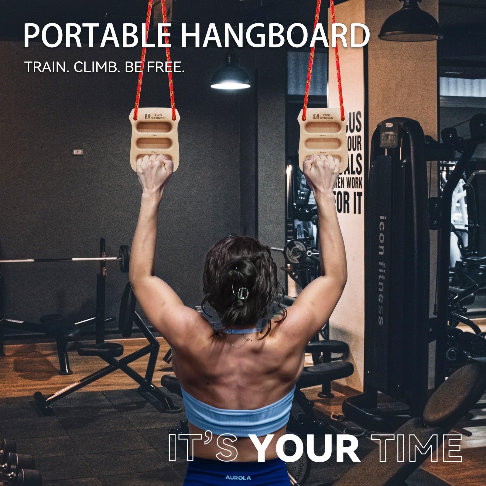 TWO STONES mounted on outdoor rig for park training, convenient outdoor use benefit