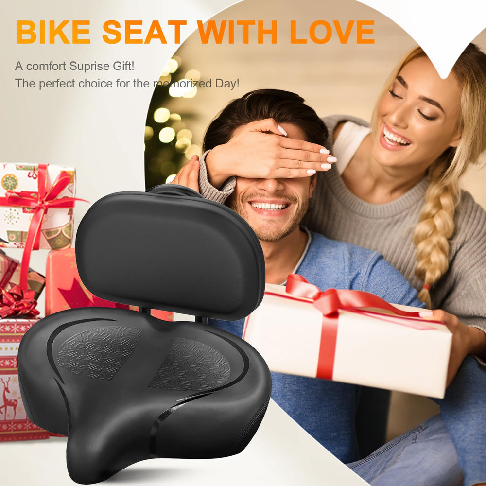 Twomaples seat installed on a cruiser bike for relaxed urban riding comfort