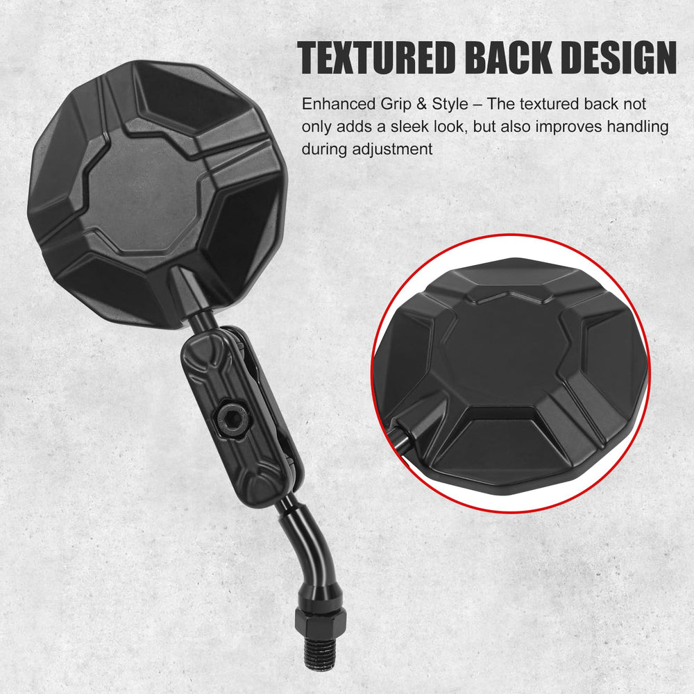 TXZSXS mirror mounted on e-bike demonstrating improved rider situational awareness