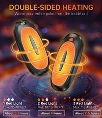 Tydse hand warmer in hand outdoors demonstrating quick warmth while camping or hiking