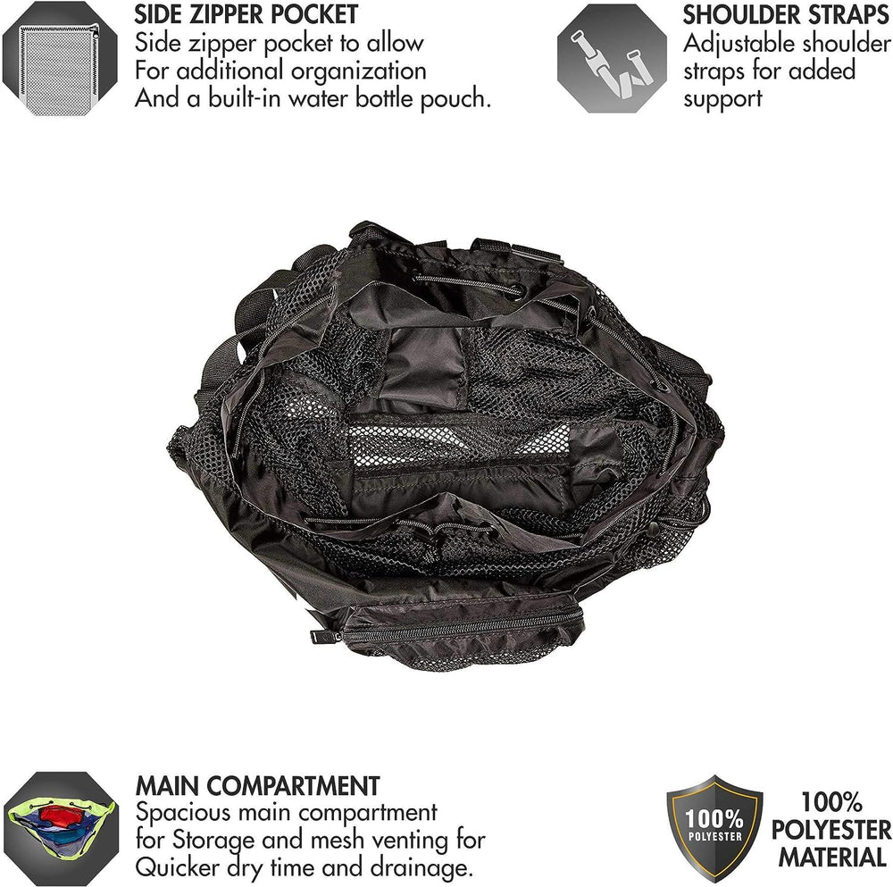 TYR close-up of breathable mesh detail highlighting ventilation and faster drying benefits