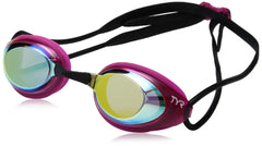 TYR Blackhawk front view showing mirrored lenses and low-profile fit for speed