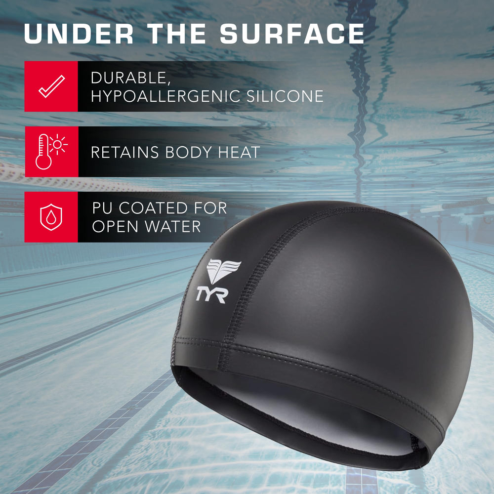 TYR close-up of PU coating texture showing durable water-resistant benefit