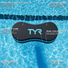 TYR pull float close texture shot showing durable foam and long-lasting feel