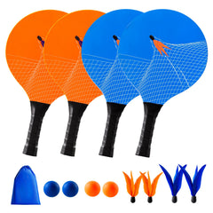 U&C Planet front packaging showing full paddle ball kit and portability benefits