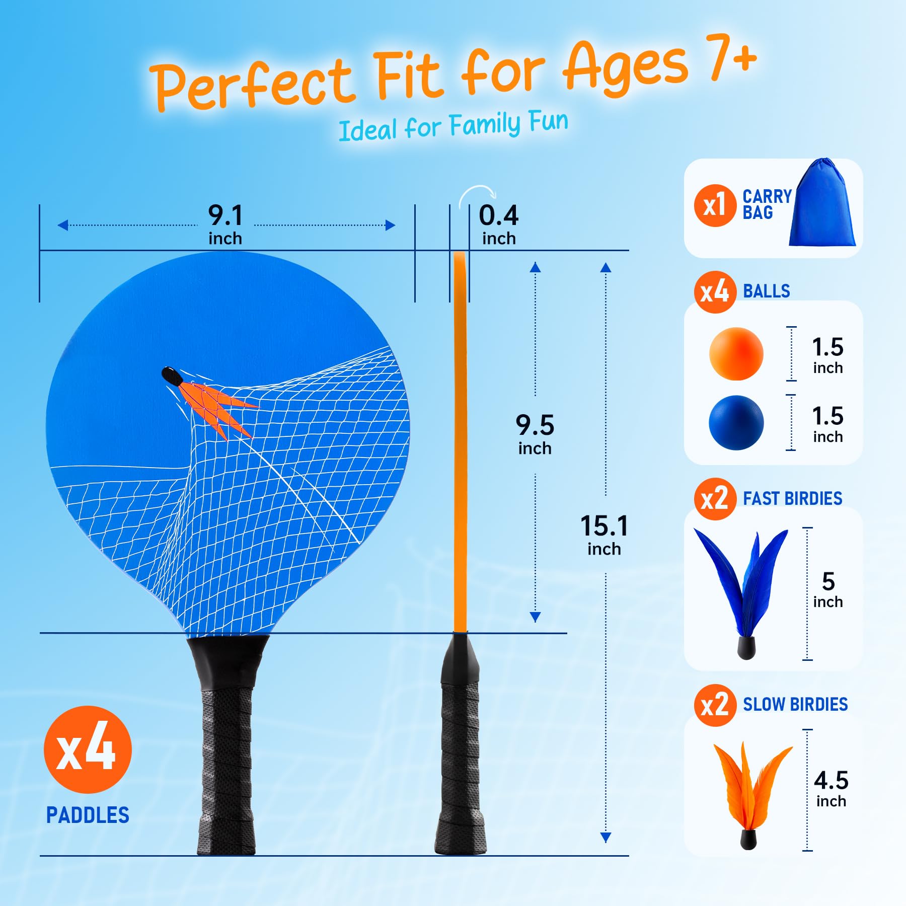 U&C Planet rubber-base feather birdie showing stable flight and durable base