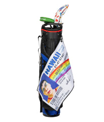 U Suck at Golf McLovin in use cleaning a clubface for gentle effective wipe